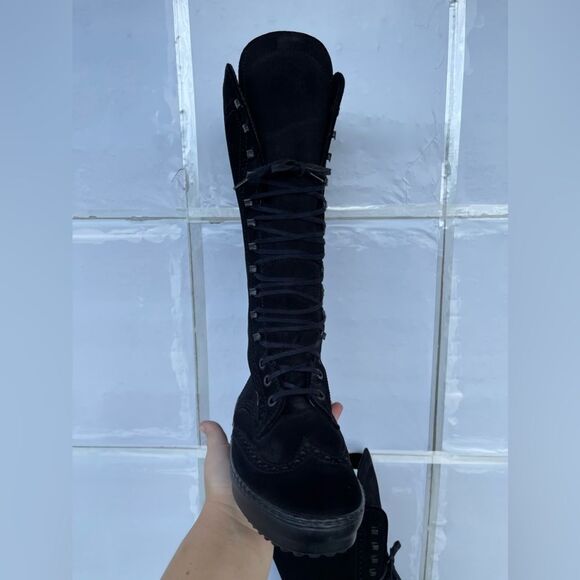 Tod's Gomminos combat moto style mid calf boots 6.5 - Picture 9 of 15